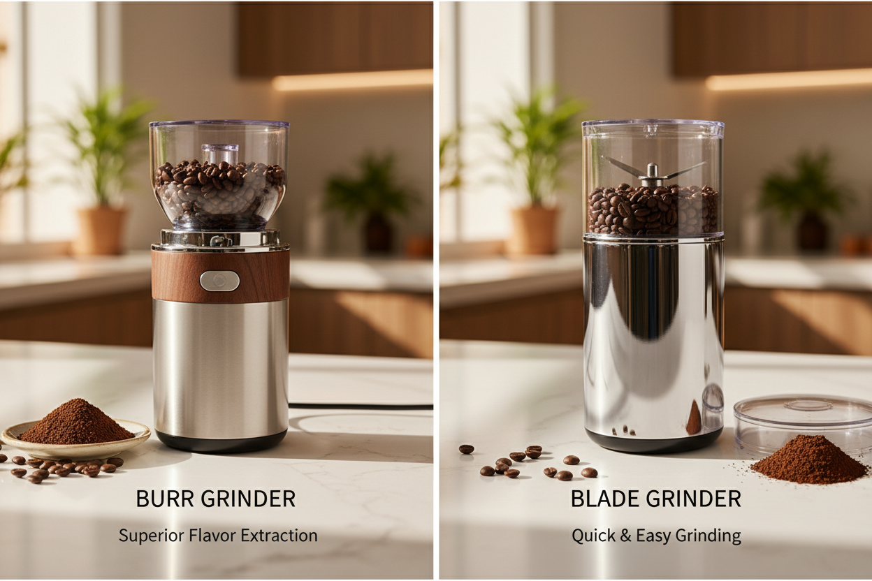 Burr Grinder vs Blade Grinder: The Best Choice for Home Brewing