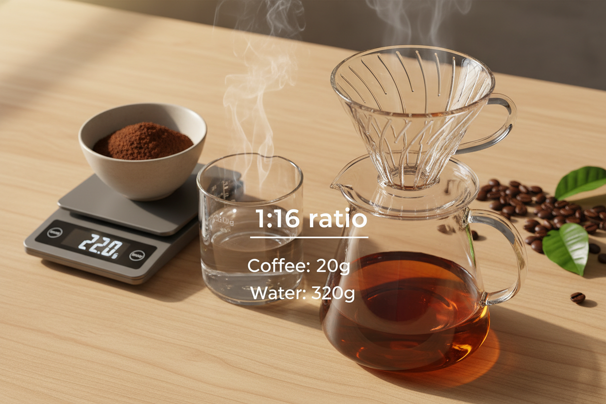 Pour Over Coffee Ratio for Beginners: The Easiest Starting Point