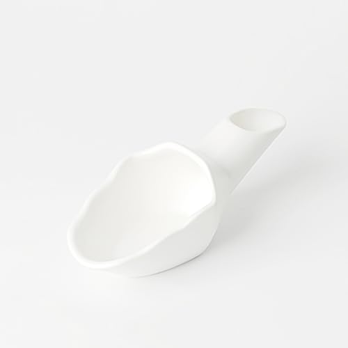 Coffee Bean Measuring Scoop with Funnel Coffee Bean Dosing Cup Ceramic Ground Coffee Spoon For Coffee Tea Sugar Flour