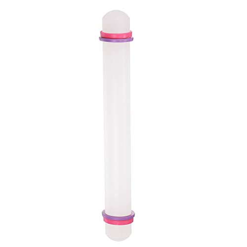 Fondant Rolling Pin 9 Inch x 0.98 Inch Adjustable Guide Rings Non