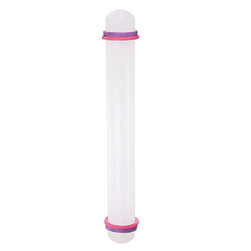 Fondant Rolling Pin 12 Inch x 1.38 Inch Adjustable Guide Rings Non
