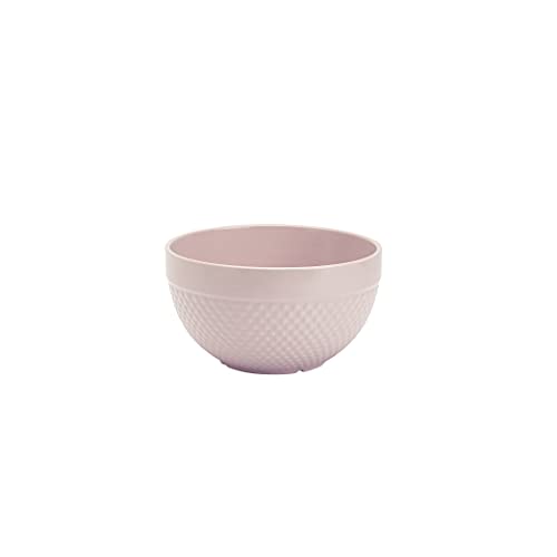 Tabletops Gallery Hobnail Style 4 Piece Timeless Grey Stoneware Nesting Mixing Bowl Set for Baking and Cooking