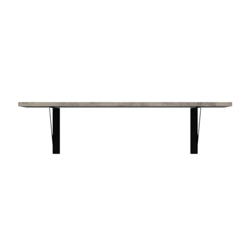 Wall Shelves 23.6" Long Floating Shelves with Metal Brackets (2 Count)