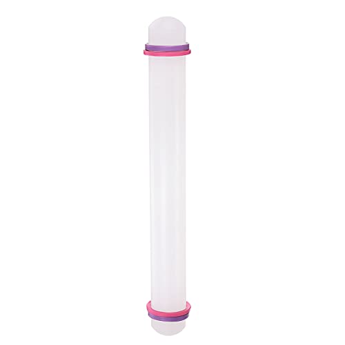 Fondant Rolling Pin 13 Inch x 1.38 Inch Adjustable Guide Rings Non