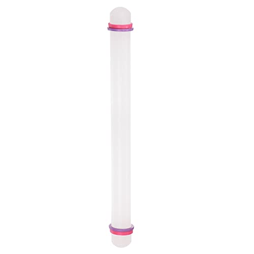 Fondant Rolling Pin 18 Inch x 0.98 Inch Adjustable Guide Rings Non