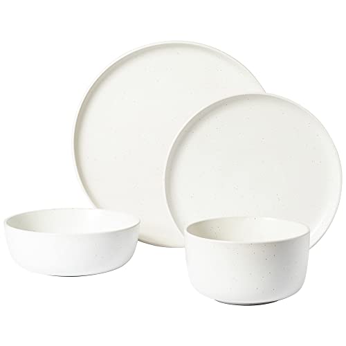 James Street Stoneware Matte Reactive Double Bowl Dinnerware Set