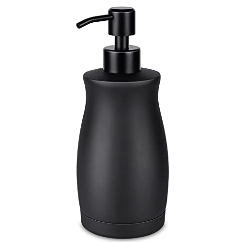 Stainless Steel Countertop Matte Black Soap Dispenser Liquid Bottle for Kitchen & Bathroom Hand Dish Lotion