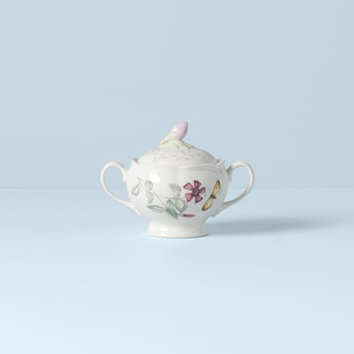Butterfly Meadow Porcelain Sugar Bowl with Lid