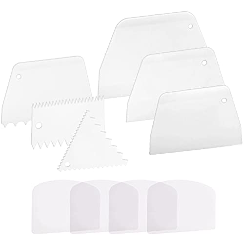 Cake Scraper Smoother Cake Icing Tool Set (10 Count)