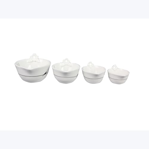 Bird Themed Ceramic Measuring Cups Set (4 Count)