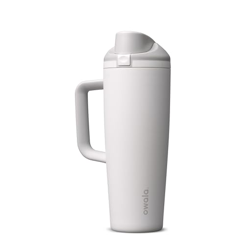 FreeSip Tumbler Stainless Steel Water Bottle 30 oz Shy Marshmallow