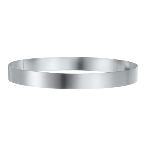 Round Cake Ring 6.69 x 1 Inch Seamless Stainless Steel Pastry Mousse Dessert Ring Mirror Coating for Baking Cooking English Muffins Crumpet Making Tool
