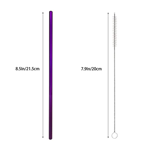 10 Pcs Stainless Steel Straws