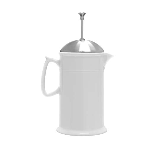 Stoneware French Press with Stainless Steel Plunger and Lid