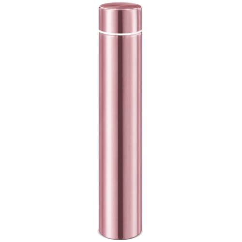 1 Pack Rose Gold Slim Stainless Steel Water Bottle 8.8 oz