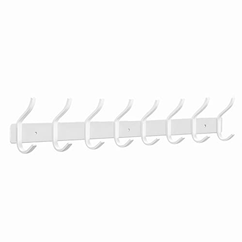 White Coat Rack Wall Mount