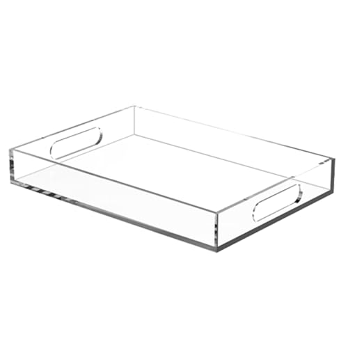 Clear Acrylic Tray with Raised Edges