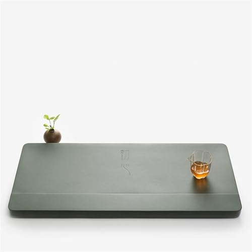 Tea Set Natural Tianluo Green Stone Whole Piece Of Raw Stone Household Simple Handmade Stone Tea Tray Kung Fu Tea Tray Sea Set Chinese Tea Set