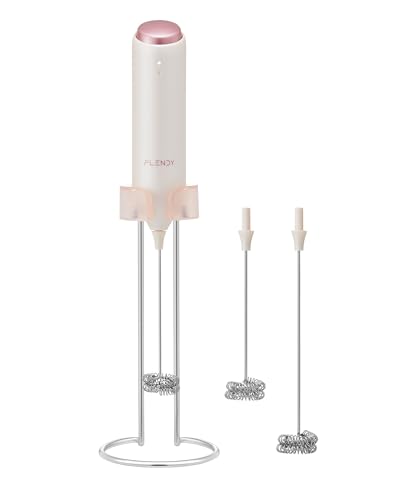 Rechargeable Milk Frother Handheld with Charging Stand