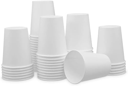 Paper Cups 8 oz 200 Pack for Coffee & Tea 8 oz Made in USA (200 Count)