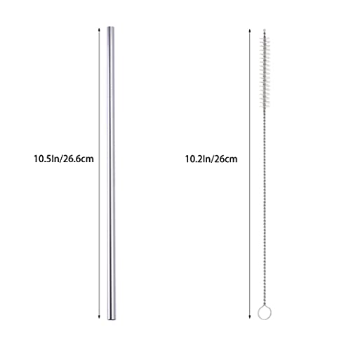 10 Pcs Stainless Steel Straws