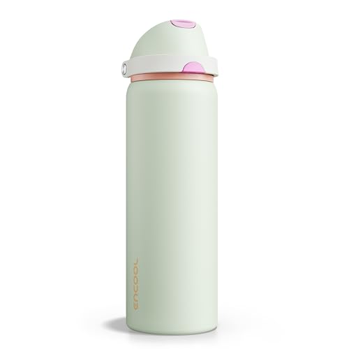 Insulated Water Bottle with Straw