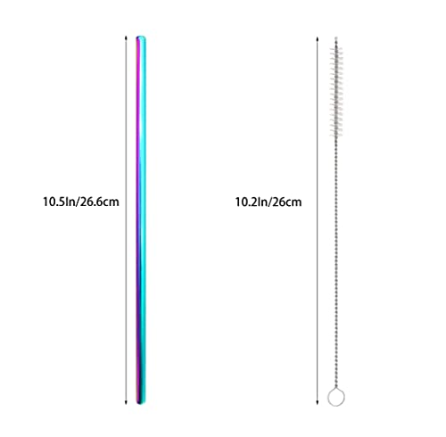 10 Pcs Stainless Steel Straws