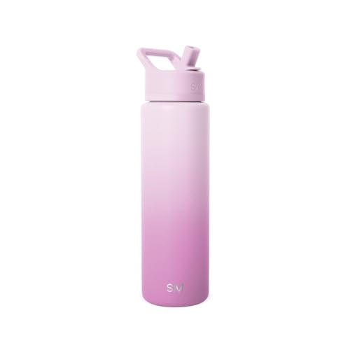 Insulated Water Bottle with Straw
