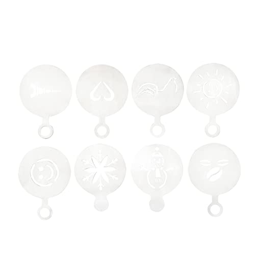 Restpresso 4.75 Inch Latte Stencil Set 8 Heat (8 Count)