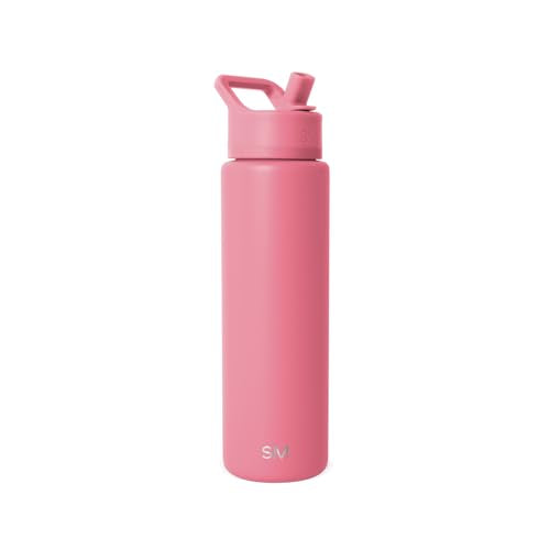Insulated Water Bottle with Straw