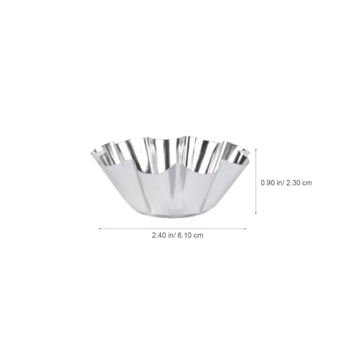 12 Pcs Stainless Steel Tart Pans (12 Count)