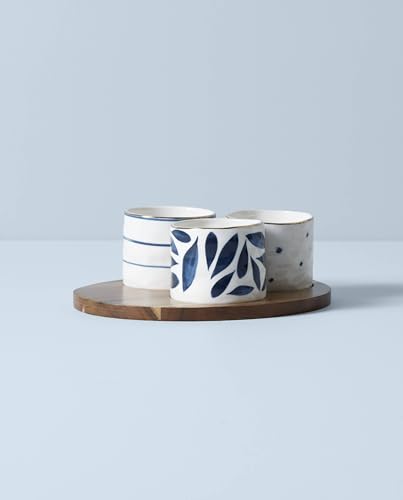 Blue Bay 4 Piece Snack Bowl & Tray Set (3 Count)