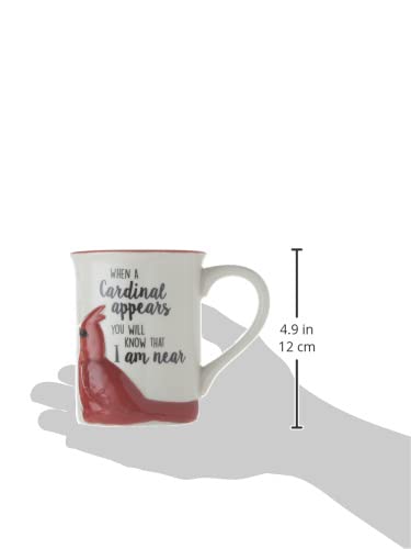 Stoneware coffee mug side view with handle