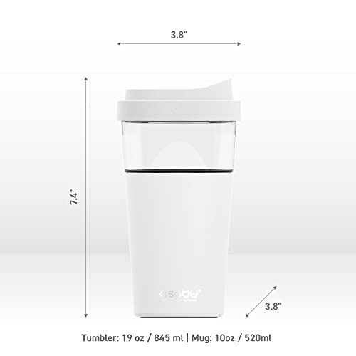Clear Insulation Vista Tritan Tumbler for Iced Coffee and Ice Tea with Removable Insulated Stainless Steel Sleeve