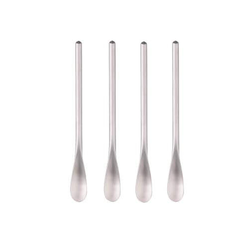5.9 Inch Mini Espresso Spoons & Coffee Stirrers SUS304 Steel Set of 4 (4 Count)