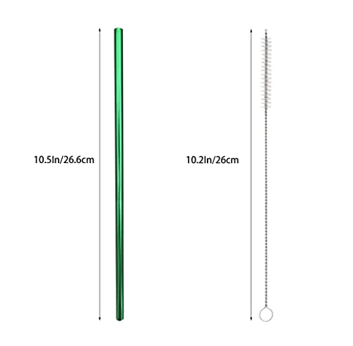 10 Pcs Stainless Steel Straws (10 Count)