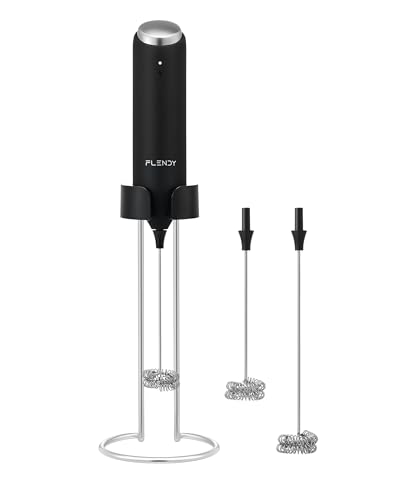 Rechargeable Milk Frother Handheld with Charging Stand