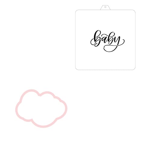 Cookie Cutter and Stencil Bundle Royal Icing Cookies Stencils Paint Your Own Biscuit Bakery Starter Kits Royal Icing Fondant Cutters Birthday Wedding Holiday Cookies Painting Coloring Pages Comb (9 Count)