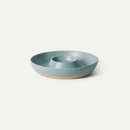 Ceramic Chips and Dip Serving Tray