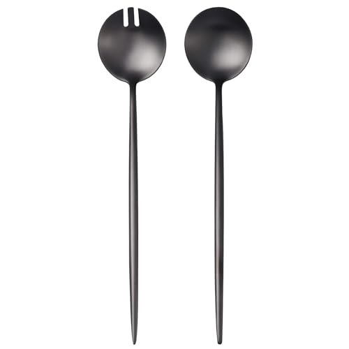 Black Salad Serving Utensils (2 Count)