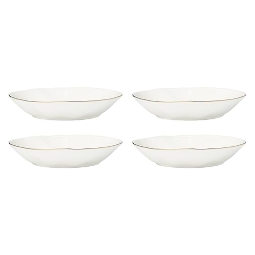 Blue Bay White Porcelain Pasta Bowl Set for 4 (4 Count)