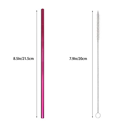 10 Pcs Stainless Steel Straws