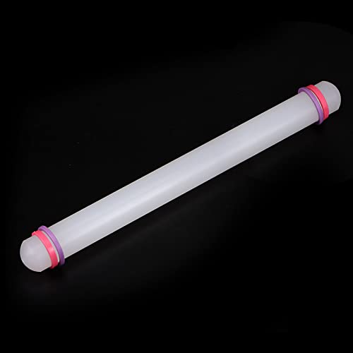 Fondant Rolling Pin 13 Inch x 0.98 Inch Adjustable Guide Rings Non