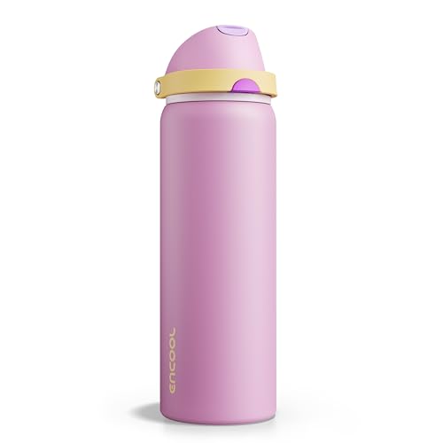 Insulated Water Bottle with Straw