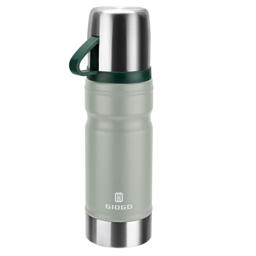 Vacuum Insulated Water Bottle Thermo Water Flask with Cup 680ml