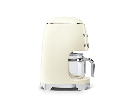 50's Retro Style Aesthetic Drip Coffee Machine with 10 Cup Glass Carafe