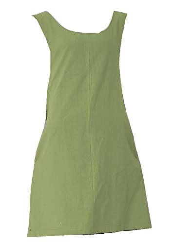 Cotton Linen Apron Halter CrossBack Bandage Aprons Japanese Style X Shape Pocket