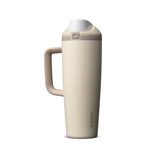 FreeSip Tumbler Stainless Steel Water Bottle 30 oz Lightly Toasted