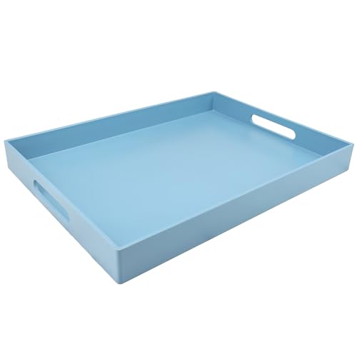 Blue Serving Tray for Coffee Table