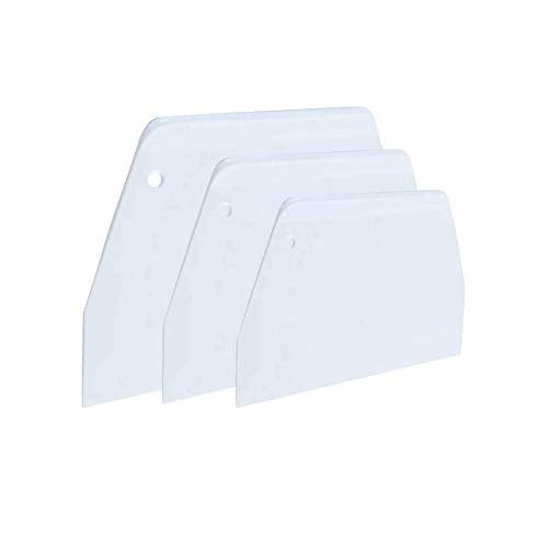 Luckycivia 3 Piece Trapezoidal Plastic Scraper